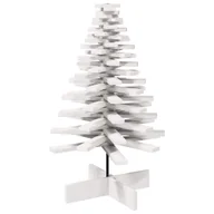 Choinki - vidaXL Drewniana choinka do udekorowania, biała, 100 cm, sosnowa - miniaturka - grafika 1