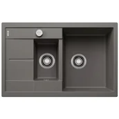 Zlewozmywaki - Zlewozmywak granitowy BLANCO Metra 6 S Compact Silgranit Wulkaniczny szary 527297 - miniaturka - grafika 1