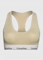 Biustonosze - CALVIN KLEIN BIUSTONOSZ MIĘKKI BEŻOWY LOGO S 2A0E1_B* S 2_0 TIA - miniaturka - grafika 1