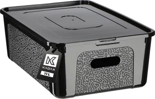 Kadax KADAX Poj Multibox 11L 39x26x13cm 1702 czarny13 - Pudła i pojemniki do przechowywania - miniaturka - grafika 1