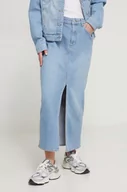 Spódnice - Chiara Ferragni spódnica jeansowa kolor niebieski maxi ołówkowa - miniaturka - grafika 1