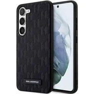 Etui i futerały do telefonów - Oryginalne Etui SAMSUNG GALAXY S24 Karl Lagerfeld Hardcase Saffiano Mono Metal Logo (KLHCS24SSAKLHPK) czarne - miniaturka - grafika 1