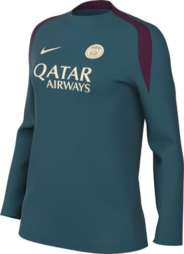 Nike Top Paris Saint-Germain Dri-Fit Strike Crew Top K, Geode Teal/Geode Teal/Bordeaux/Guava Ice, FN9529-382, M (DE)