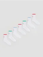 Majtki dla dzieci - Reserved - Bawełniane skarpetki 7 pack - biały - miniaturka - grafika 1
