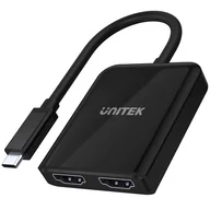 Huby USB - Unitek ADAPTER USB-C 2X HDMI 2.0A 4K 60HZ, V1408A 2_385438 - miniaturka - grafika 1