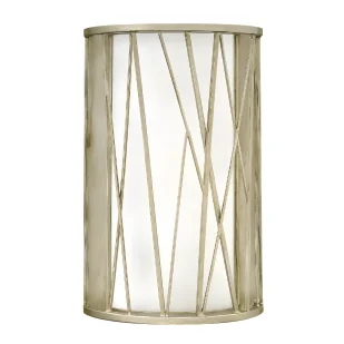 Kinkiet Nest - kolor biały, srebrny - HK/NEST1 SL - Lampy ścienne - miniaturka - grafika 1