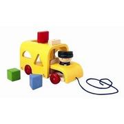 Sortery dla dzieci - Plan Toys Autobus z klockami do wrzucania, Plan Toys PLTO-5121 - miniaturka - grafika 1