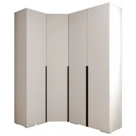 Szafy - Garderoba wysoka do przedpokoju INOVA 1 Zestaw 3 wysokość 236,7 biały czarny kaszmir - miniaturka - grafika 1