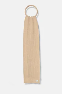 Pepe Jeans szalik WENEBA SCARF damski kolor beżowy gładki PL060197 - Apaszki i szaliki damskie - miniaturka - grafika 1