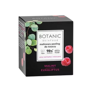 Botanic, Skinfood, Peeling do twarzy maliny eukaliptus, 50 ml - Peelingi i scruby do twarzy - miniaturka - grafika 1