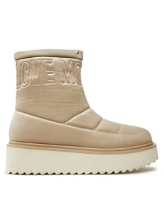 LOVE MOSCHINO Botki JA24266I0LJAW026 Beżowy - Botki damskie - miniaturka - grafika 1
