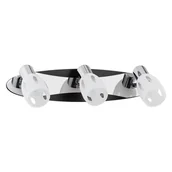 Lampy ścienne - Kinkiet ścienny Albedo chromowany biały-czarny 3xE14x10W wym: 13 x 42 x 13 cm metal IP20 Alfa - miniaturka - grafika 1