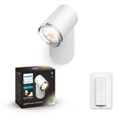 Systemy inteligentnych domów - Philips Hue Philips Hue White ambiance Kinkiet Adore pojedynczy biały - miniaturka - grafika 1