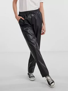 Spodnie damskie - Pieces Spodnie "Selma" w kolorze czarnym - grafika 1