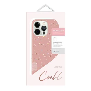 UNIQ etui Coehl Terrazzo iPhone 14 Pro 6,1" różowy/coral pink - Etui i futerały do telefonów - miniaturka - grafika 5