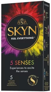 Skyn, 5 Senses, Nielateksowe prezerwatywy, 5 szt. - Prezerwatywy - miniaturka - grafika 1