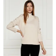 Swetry damskie - Calvin Klein Sweter | Regular Fit | z dodatkiem wełny - miniaturka - grafika 1
