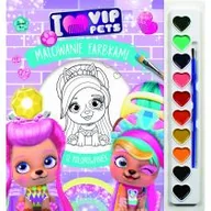 Kolorowanki, wyklejanki - Malowanie farbkami. I love VIP Pets - miniaturka - grafika 1