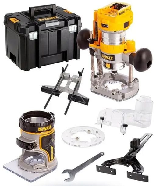 Dewalt Dcw604nt Frezarka Górnowrzecionowa Bezszczotkowa Uchwyt 8mm 18v Body