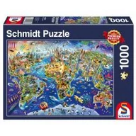 Puzzle - Schmidt Spiele Puzzle - Odkrywanie świata - 1000 elem. 106614 - miniaturka - grafika 1