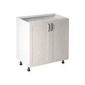 Szafki kuchenne - Szafka Dolna Stojąca 2 Drzwi D80 Royal Gała Meble Sosna Nordycka, Biały - miniaturka - grafika 1