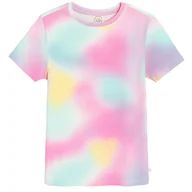 Koszulki dla dziewczynek - Cool Club, T-shirt dziewczęcy, prążkowany, mix - miniaturka - grafika 1