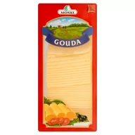 Sery - MSM Mońki Gouda ser typu holenderskiego plastry 750 g - miniaturka - grafika 1
