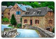 Magnesy - FRANCJA - Wioska - Budynki - Prowansja - Magnes na lodówkę - miniaturka - grafika 1