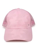Czapki i chusty sportowe męskie - Czapka z daszkiem bejsbolówka damska siateczkowy tył różowa 56-58 YOCLUB - miniaturka - grafika 1