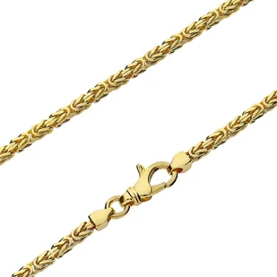 Ekskluzywny łańcuszek złoty królewski 585 14karat 3mm - Łańcuszki - miniaturka - grafika 1