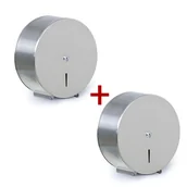 Dozowniki papieru i mydła dla firm - B2B Partner Pojemnik na papier toaletowy, stal nierdzewna, 260 × 125 mm - miniaturka - grafika 1