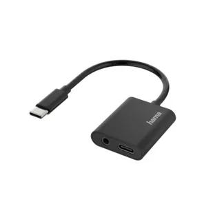 Hama USB-C USB-C+ Jack 3,5 mm z przewodem | - Adaptery i przejściówki - miniaturka - grafika 1