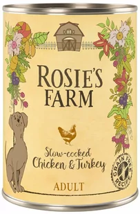 Rosies Farm Adult, 6 x 400 g - Dziczyzna i bażant z łososiem - Mokra karma dla psów - miniaturka - grafika 1