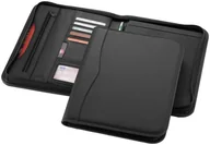 Teczki i aktówki - Portfolio KEMER Ebony teczka A4 na zamek, czarna - miniaturka - grafika 1