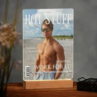 Ramki na zdjęcia - Lampka ramka XL z wydrukiem Hot Stuff na szkle akrylowym i - miniaturka - grafika 1