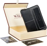 Portfele - Always Wild Skórzany, pionowy portfel męski na zamek w stylu retro, RFID Always Wild NoSize - miniaturka - grafika 1