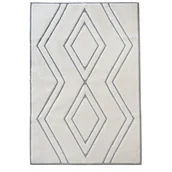 Dywany - Dywan Bergamo 3D geometric beżowy 160 x 220 cm - miniaturka - grafika 1