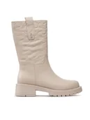 Botki damskie - Simple Botki SL-26-02-000036 Beżowy - miniaturka - grafika 1