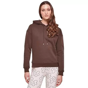 Urban Classics Ladies Hoody, Damska bluza z kapturem Brown, - Bluzy damskie - miniaturka - grafika 1