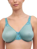 Biustonosze - Chantelle Damski kryjący usztywniany biustonosz Hedona, formowany biustonosz Vert Treillis, 75F - miniaturka - grafika 1