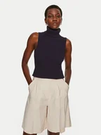 Swetry damskie - STAUD Golf Callum R24P3141VN Granatowy Slim Fit - miniaturka - grafika 1