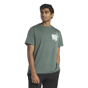 Reebok Damska koszulka z grafiką, niebieska, 2XL, NIEBIESKI, XL - Koszulki i topy damskie - miniaturka - grafika 1