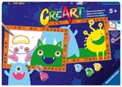 Zabawki kreatywne - CreArt dla dzieci Junior: Potworki - Ravensburger - miniaturka - grafika 1