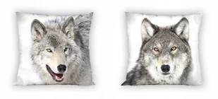 Carbotex Poszewka Wild Wilk 40x40 cm 41332 - Poszewki na poduszki - miniaturka - grafika 1