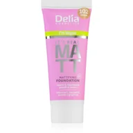 Podkłady do twarzy - DELIA Real Matt 102 podkład natural 30ml - miniaturka - grafika 1