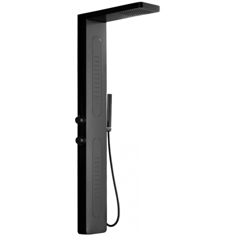 Mexen Mano panel prysznicowy, czarny - 7609-02-70