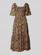 Sukienki - Długa sukienka z marszczonymi detalami model ‘DORA’ - miniaturka - grafika 1