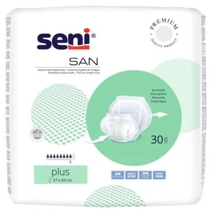 SAN SENI PLUS Pieluchy anatomiczne, 30szt. - Pieluchy dla dorosłych - miniaturka - grafika 1