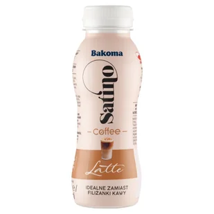 Bakoma Satino Coffee Latte Napój mleczny kawowy 240 g - Kefiry, jogurty, maślanki - miniaturka - grafika 1