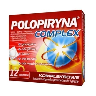 POLPHARMA Polopiryna complex x 12 sasz - Przeziębienie i grypa - miniaturka - grafika 1